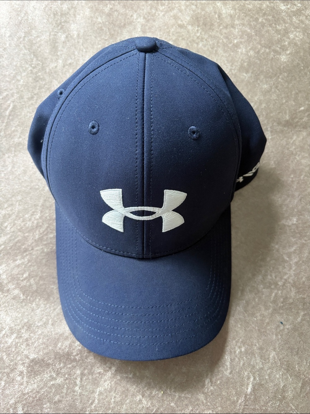Under Armour Navy Cap with White Logo